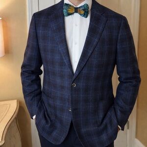 Suitsupply Blue Plaid Blazer